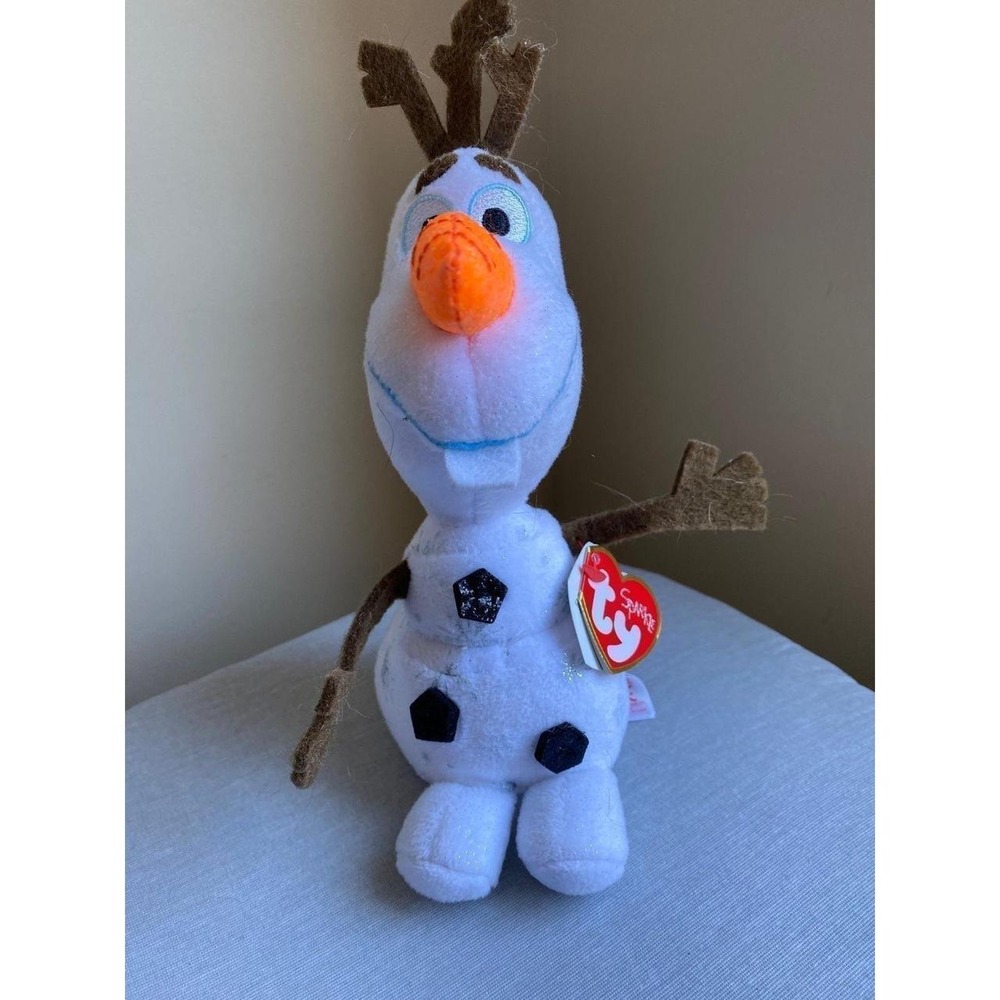 TY Sparkle Plush Disney Frozen Olaf Stuffed Animal 10" Stuffies3